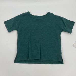 Open Edit Babies Boxy Tee & Jogger Set Ivory Cloud Teal Crayon Camo 6Mos. NWT